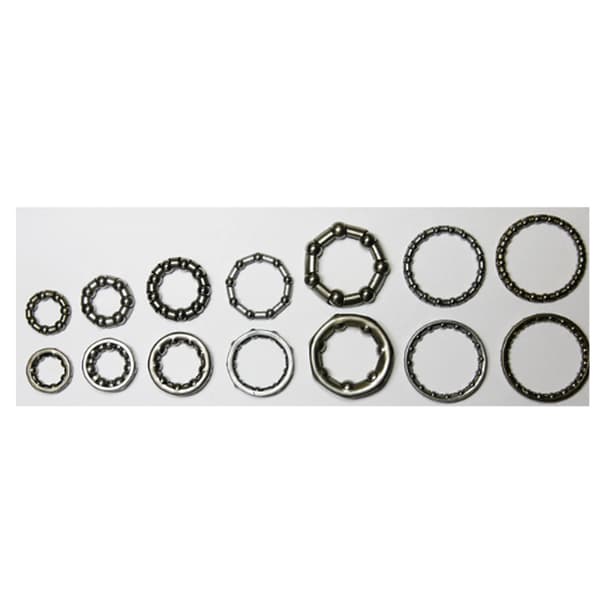 2x Steel Ball Bearings with 13mm Inner Diameter, 20mm Outer Diameter, 7 Balls and 4.76mm Ball Diameter