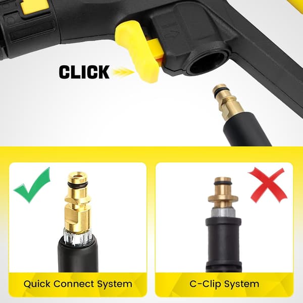 2175 Psi Højtryksrenser Pistol Kit til Karcher K2-K7 Erstatning Højtryksrenser Tilbehør