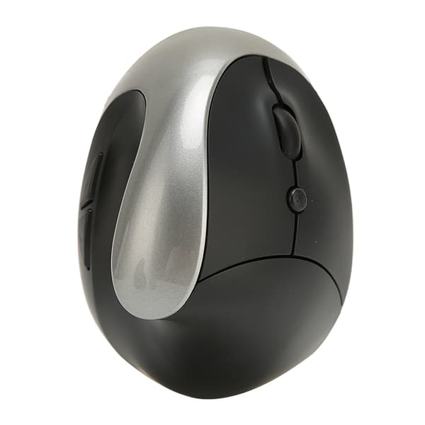 Wireless Vertical Mouse 2.4GHz Precise Control 800 dpi 1600 dpi 2400 dpi Ergonomic Design Wireless Mouse for Home Office Gray