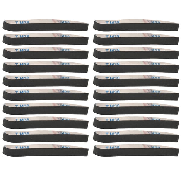 20pcs Sanding Belts Abrasive Sandpaper Rolls Mental Grinding Polishing Deburring Tool 600#