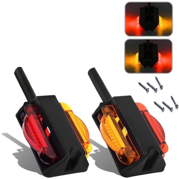 1 par 4 tommer LED-trailerlys Lastbilspositionslys Advarselslys Venstre & Højre