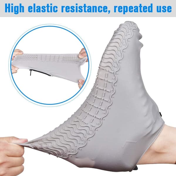 Waterproof Shoe Covers, Size XL, Reusable Silicone Shoe Covers