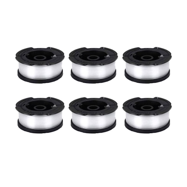 6-pack spolar för BLACK+DECKER AF-100-3ZP grästrimmer