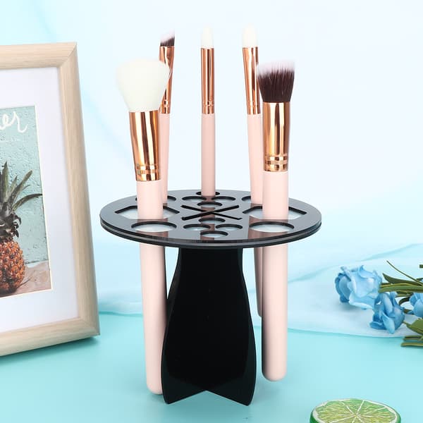 14 Hole Cosmetic Brush Drying Rack Dryer Makeup Brush Display Holder Organizer