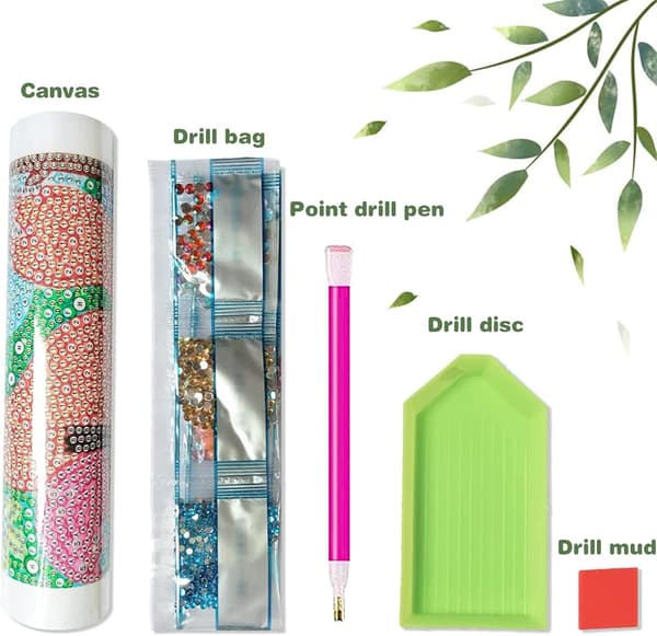 (30 × 40 cm, Blomst I) DIY Diamantmaling, Blomster 5d Diamant P-FA-