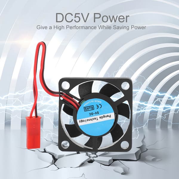 5 Pcs 8500RPM Fast Heat Dissipation 3D Printer Fan 4CFM Large Wind Force 3D Printer Cooler