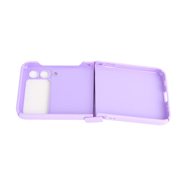 Foldable Screen Phone Case Ultra Thin Scratch Resistant Shockproof Portable Mobile Phone Protective Shell Purple for Zflip3