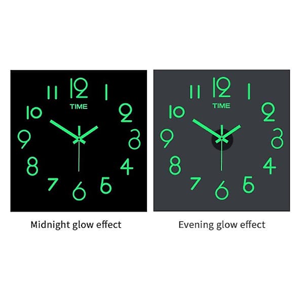 40 cm Luminous Wall Clocks DIY Digital Clock Luminous Clock Acrylic DIY Wall Clock Living Room Bedroom Wall Sticker Clock