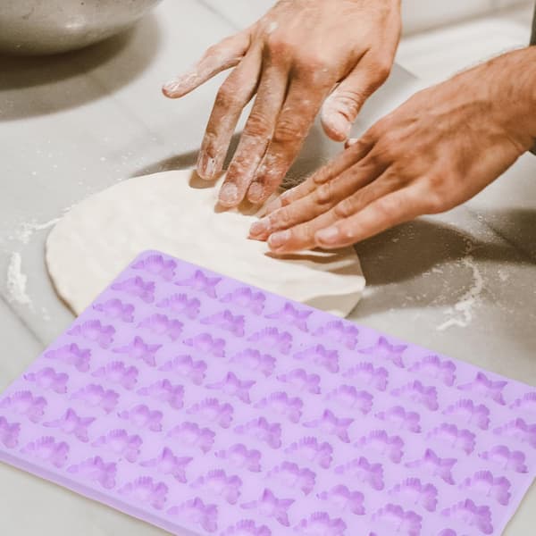 Butterfly Silicone Chocolate Mold Large Capacity 72 Grids, Easy to Release and Clean