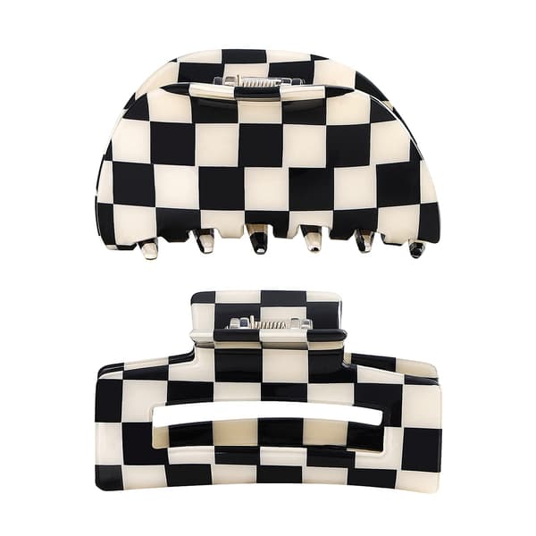 Zebra Rutete Dame- og Jenteklemmer (2 stk)