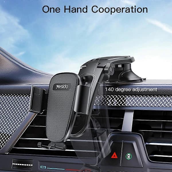 Yesido C130 Car Phone Holder with Suction Cup for Dashboard