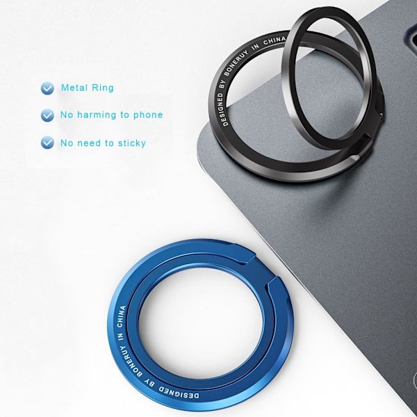 MagSafe Telefongrep med Avtakbar Magnetisk Ringholder & Fingerstropp [JUN]