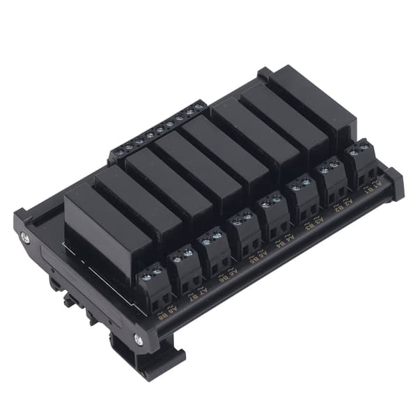 Solid State -relemoduuli DIN-kiskoasennus 8-kanavainen Solid State -rele 3-32VDC tulo 5-8A 24-480VAC kuorma
