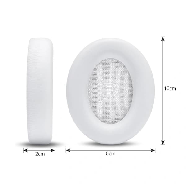 Øreputer til Bose QuietComfort Ultra 1 og 2 – Erstatningsputer Hvit Vit