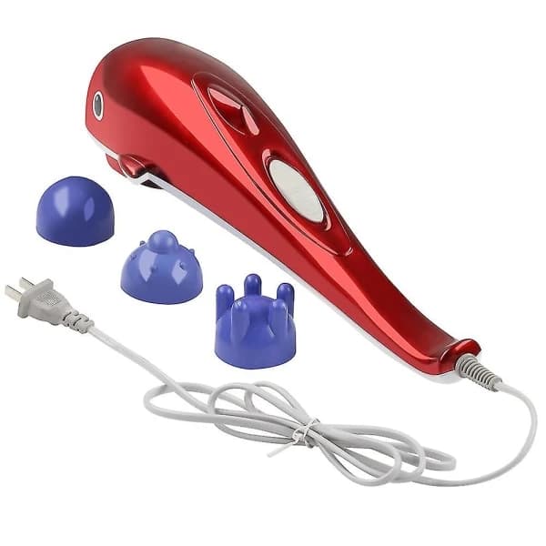Elektrisk delfinmassageapparat, ryggmassagehammare, vibration, infraröd, stickroller, cervikal kroppsmassage