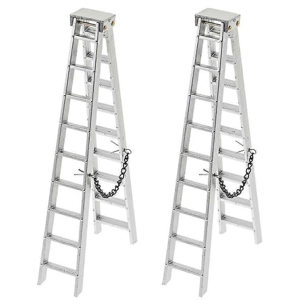 2x Foldbar Stige Til 1:10 RC Bæltekøretøj Traxxas Trx4 Axial, 150mm