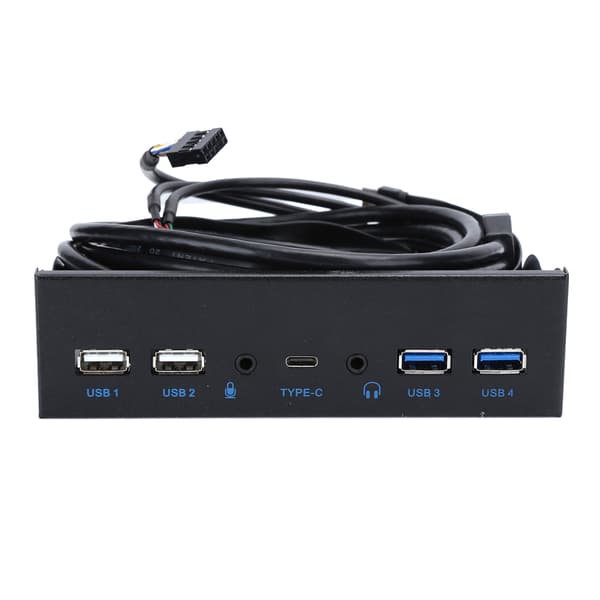 2-portars USB 3.0 + 2-portars USB 2.0 högupplöst ljudgränssnitt för dator