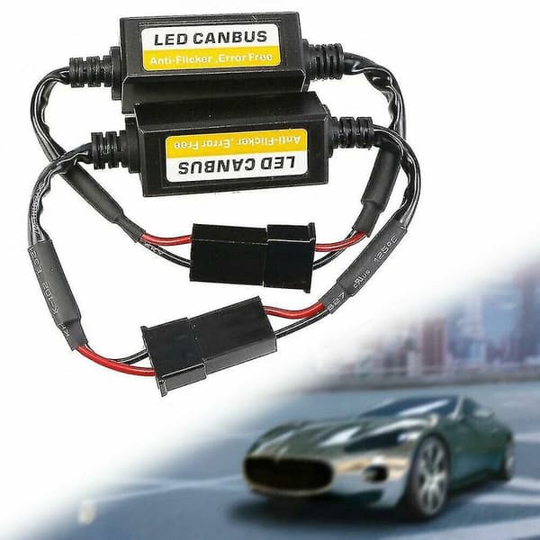 2x H7 LED-forlygter Canbus Fejlfri Advarselsmodstand Dekoder Anti-flimmer UK