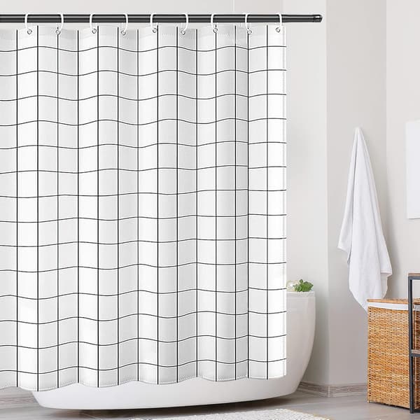 Bruseforhæng 180 x 80 cm Vaskbart Hurtigtørrende Badeforhæng m