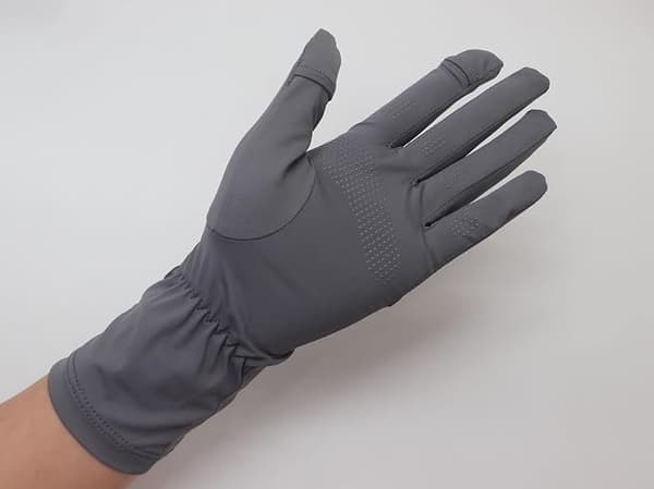 UPF 50+ Tunna solskydd UV-skyddshandskar för kvinnor, kol