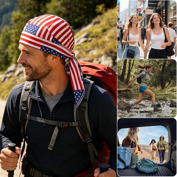 Doo Rags pandebånd til kvinder, elastisk, leder sved væk fra rød - Rot