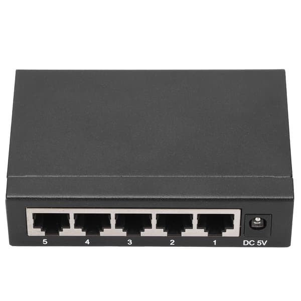 Ethernet-switch TBCS5005E 1000M 5 porte selvjusterende splitter stationære computertilbehør 100-240V (AU-stik)