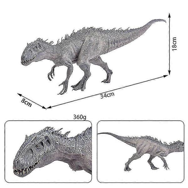 Stor størrelse Jurassic Indominus Rex simulerings dinosaurmodell leketøy PVC actionfigur