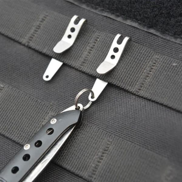 10 kpl Mini EDC Gear Tasku Ripustuspidike Ripustin Työkalu Avaimenperä