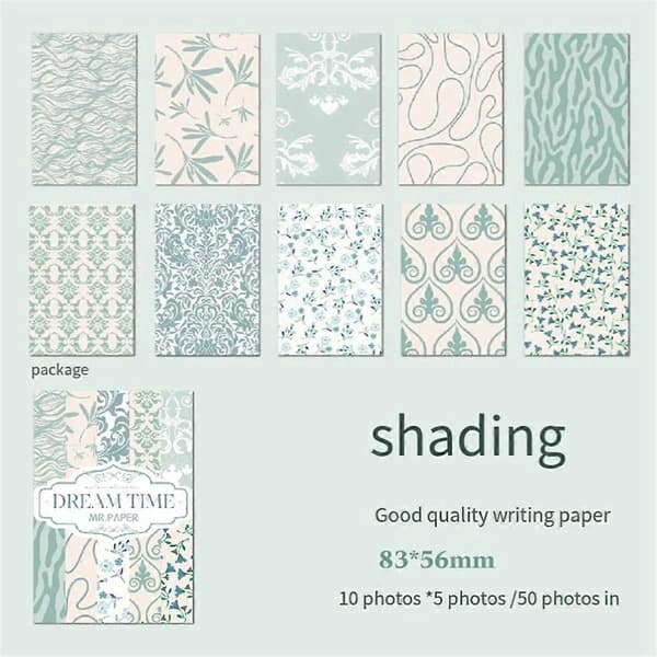 500 stk. Multi Stil Dekorative Papirvarer Skrivepapir Junk Journal Etiket Scrapbooking Materiale