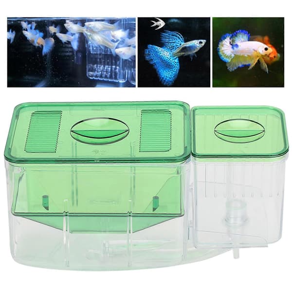 Double-Layer Aquarium Fish Breeding Box Isolation Incubator for Injured Small Fish Shrimp