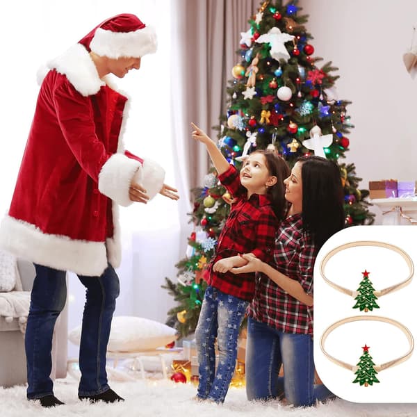 2-pack (Tree) Christmas Curtain Tiebacks Aluminum Alloy Sp