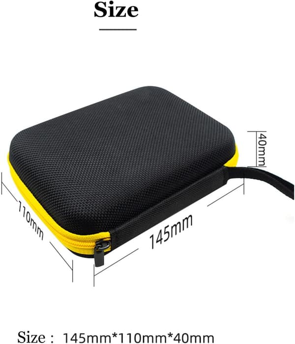 Handheld Game Console Hard Case, EVA Protective Case Compatible with RG353V/R36S Handheld Game Console Storage Bag (Black)