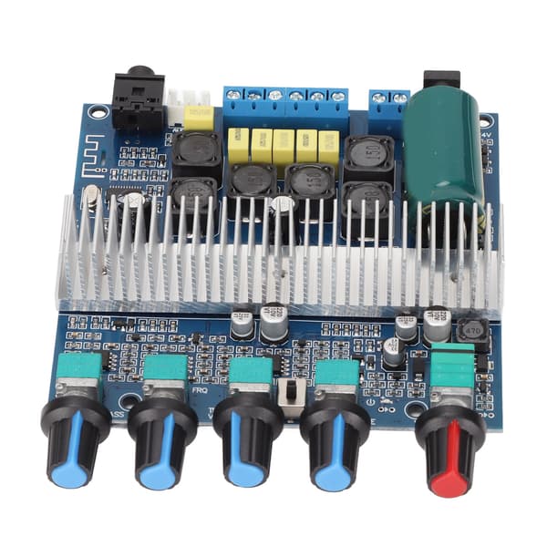 Subwoofer Amplifier Board HIFI High Power 2.1 Channel Amplifier Board with Treble and Bass Control DC 12-24V
