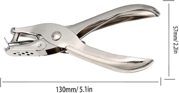 Rund papirhullmaskin enkelthull metallkutter rund papirhulltang, 2 stk