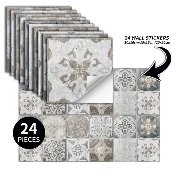 #24-pack Wall Decals 10 x 10 cm#