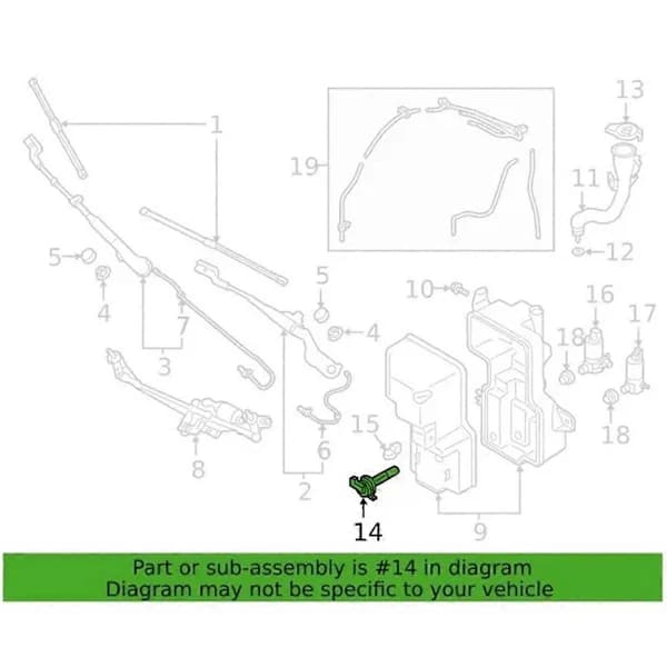 For XC60 S90 V90 2009-2017 Car Water Level Sensor Level Sensor Level Warning Bottle 31333888 32237467
