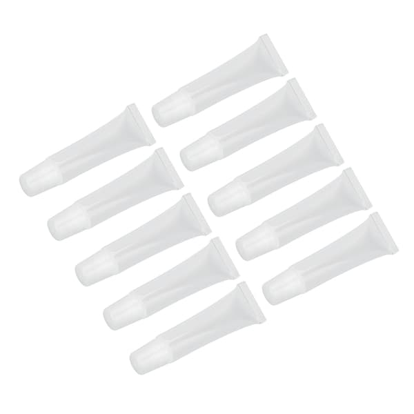 10 stk 15ML Tomme Lipglossrør Profesjonelle Bærbare PVC Leppepomadebeholdere for Kosmetikk DIY