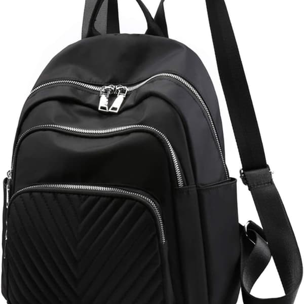 Women's City Backpack - Stylish Simplicity Nylon Waterproof Backpack