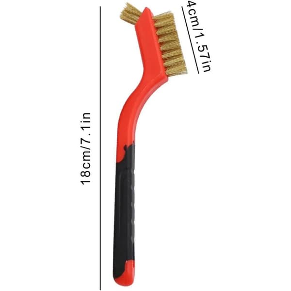 Steel, Brass, Nylon Scrub Brushes for Cleaning Weld Slag, Rust, Dust Removal