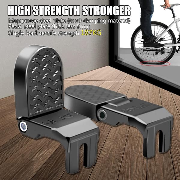 Non-slip Peg Rear Pedals Foldable Footrests Bicycle Rear Pedal U-G