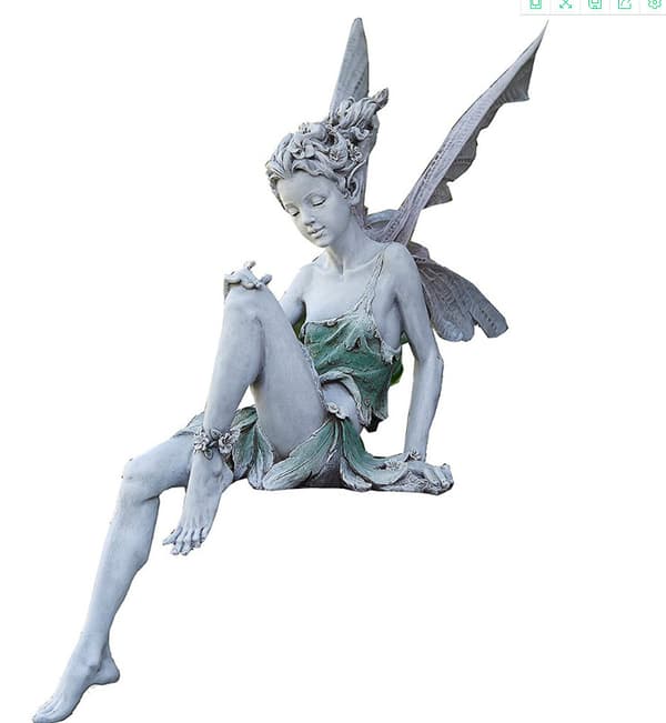 Sittende fehagefigur i PC, sittende fehagepynt i harpiks