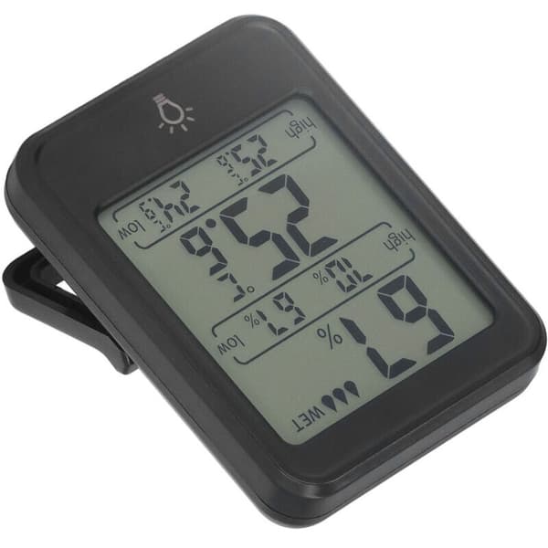 Professionelt Digitalt Termometer Hygrometer Elektronisk Fugt- og Temperaturmåler med LCD-Display til Indendørs og Udendørs