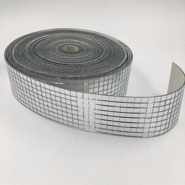 Self-Adhesive Mini Glass Mirrors - Square & Round Mosaic Tiles