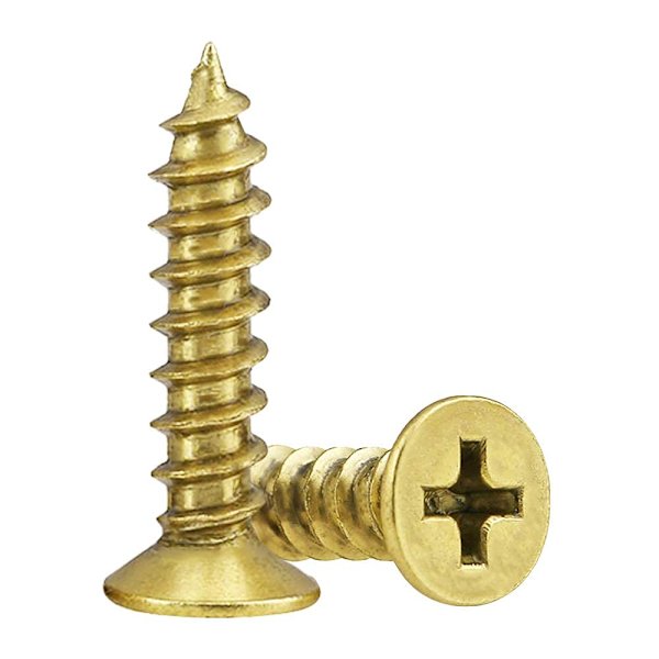 Small Phillips Flat Head Self-Tapping Screw, Cabinet Door Hinge