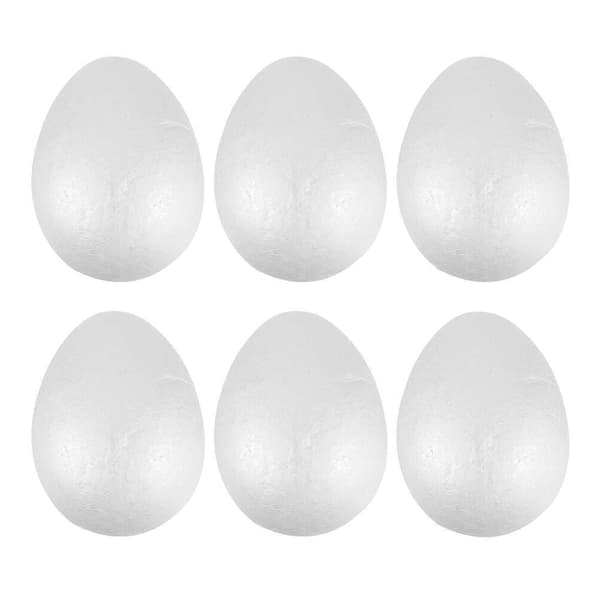 6 stk Kunstige Skumegg Små Dekorative Egg Simulerings-egg Påske Fake Eggdekorasjoner