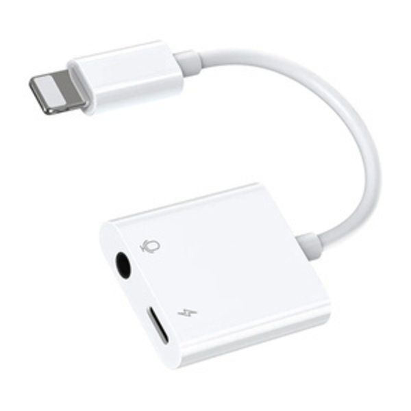 Audioadapter Lightning / 3.5 mm Joyroom S - Y105 (vit)
