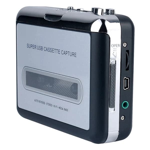 Cassette Player - Portable Cassette Player for Converting to MP3 Audio Music - Compatible with Laptops