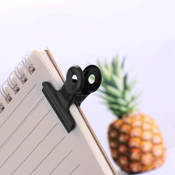40 dele - Sorte clips - Bulldogclips - Metal - 30mm - SEC