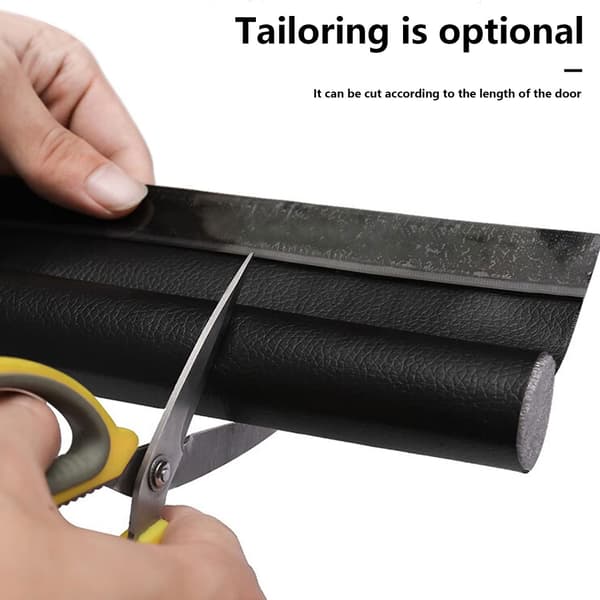 96 cm Door Draft Stopper, Single-Sided, Self-Adhesive Seal, Draft and Noise Protection, Sealing Strip (Grey)