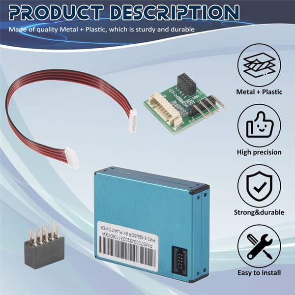 PM2.5 STØVSENSOR Slank Digital Sensor PMS7003/G7 (Inkl. overførselskort + kabel)
